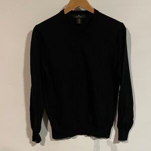 Daniel bishop 100% extra fine merino wool Men's Black Sweater